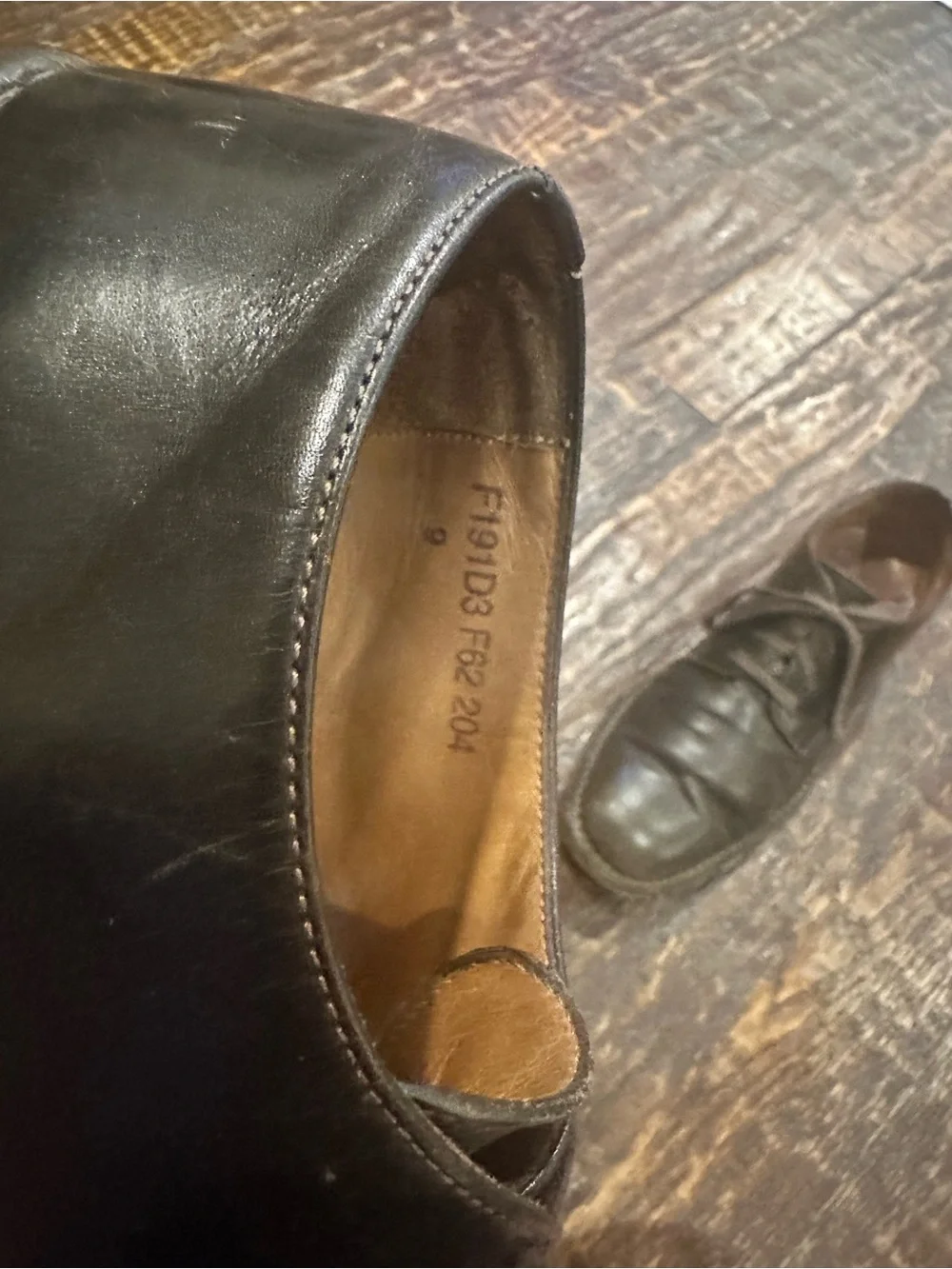John Varvatos Brown Leather Derby Shoes made in Italy